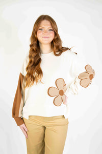 FLOWER PATCHWORK BLOUSE