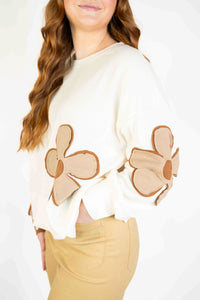 FLOWER PATCHWORK BLOUSE
