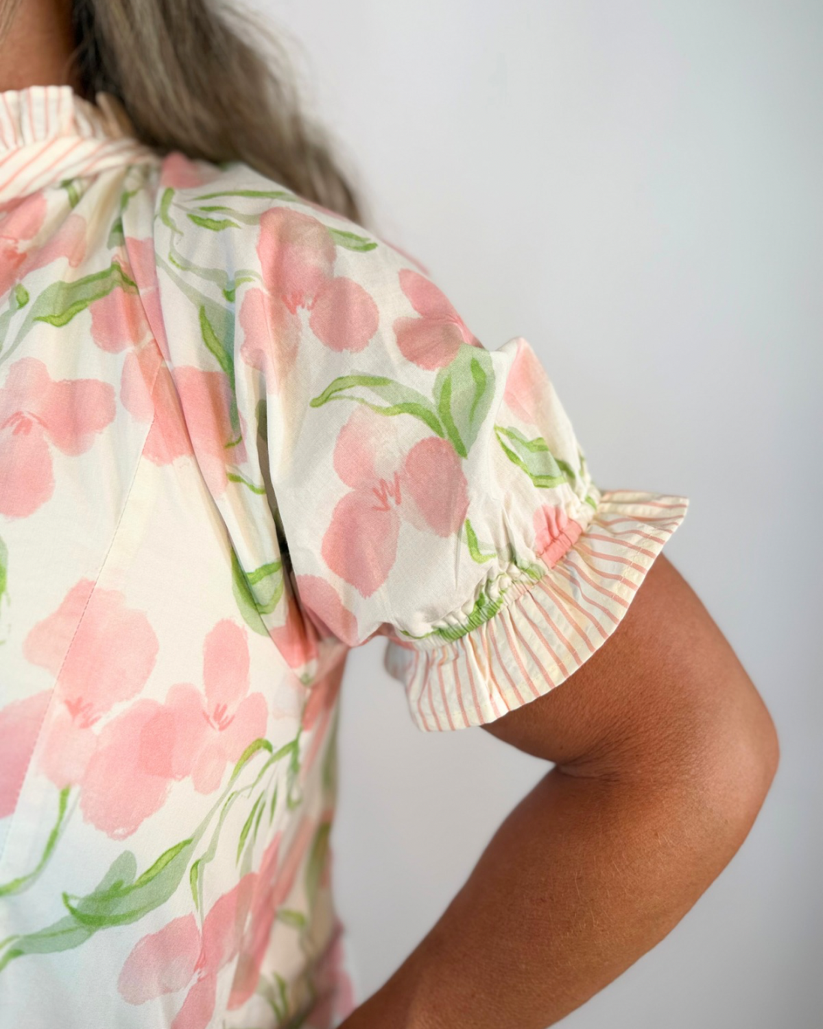 FLORAL PINK MIXED MINI DRESS