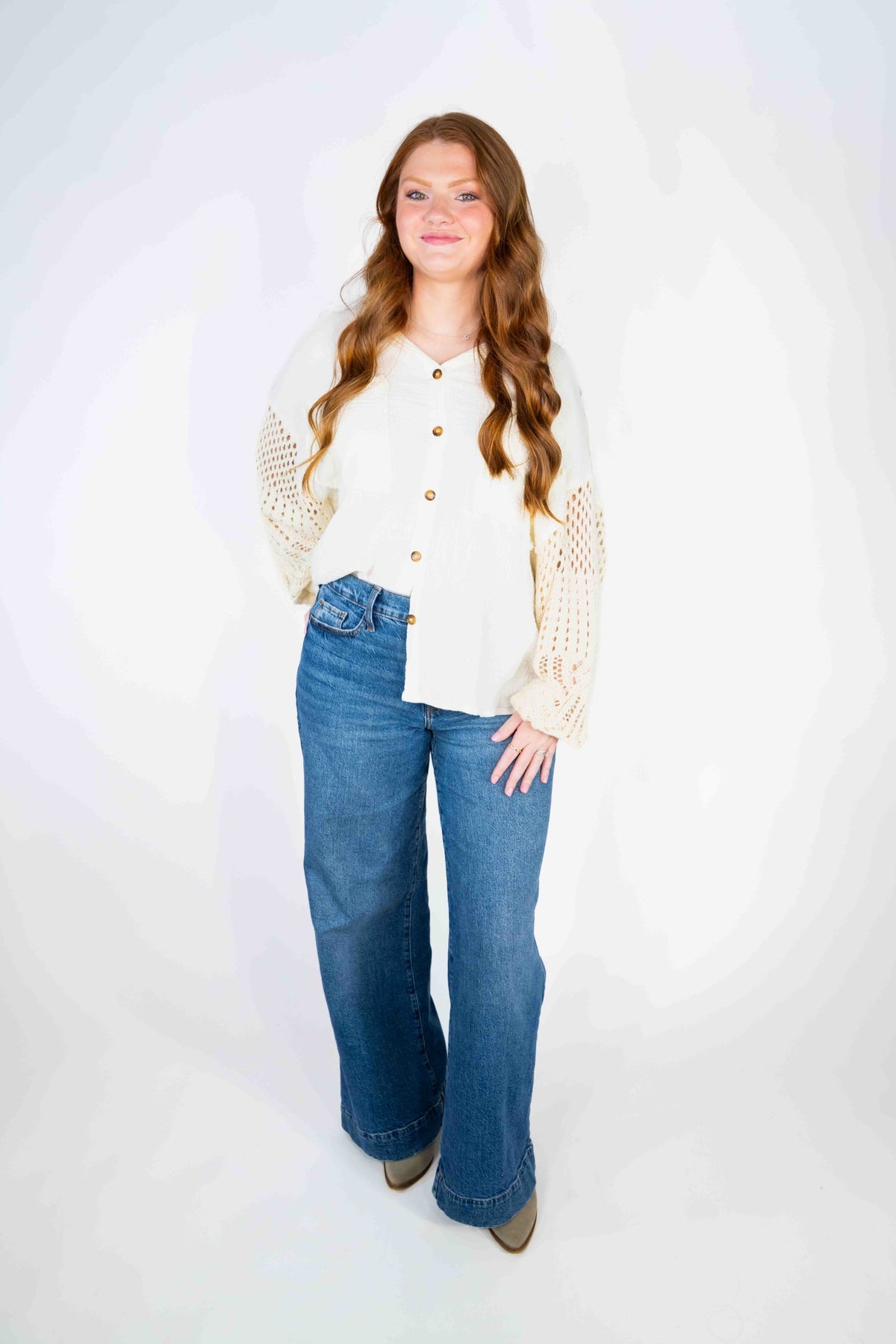 OVERSIZED BUTTON DOWN GAUZE SHIRT