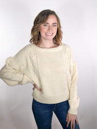 CREME COLOR PULLOVER SWEATER