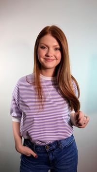 STRIPED PULLOVER BLOUSE