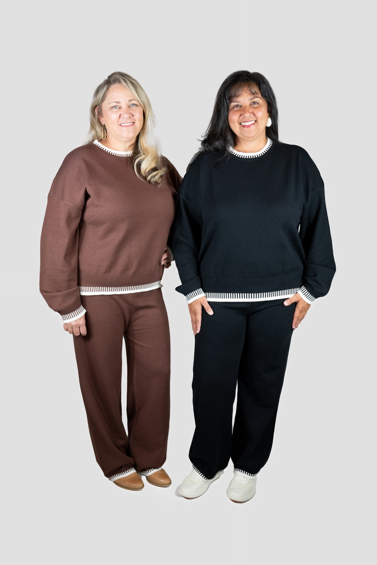 KNIT SWEATER CASUAL PANT SET