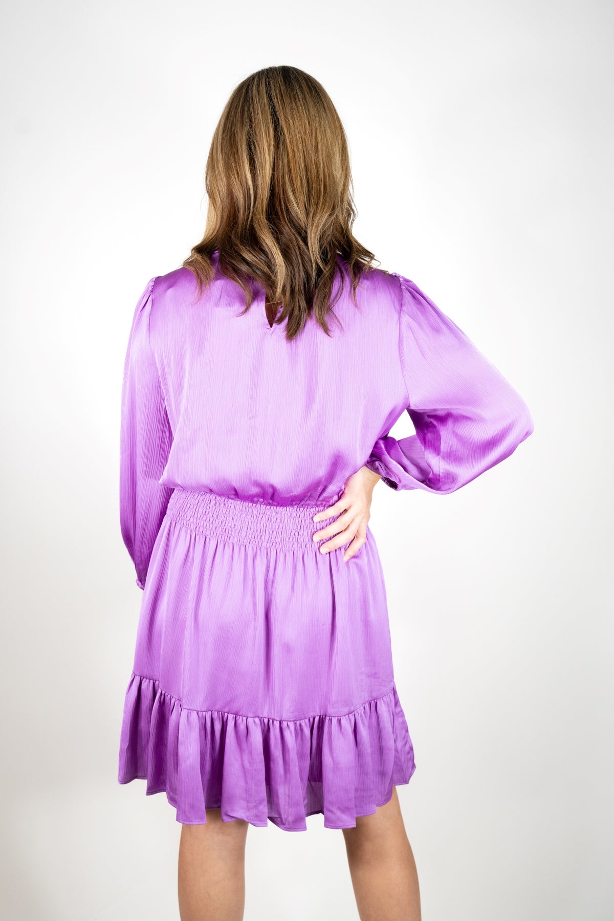purple mock neck dress Dusty Purple Mesh Ruched Mock Neck Midi Dress | Womens | X-Large (Available in XXS, XS, S, M, L) | 100% Polyester