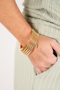 GOLD COLOR WRAP BRACELET