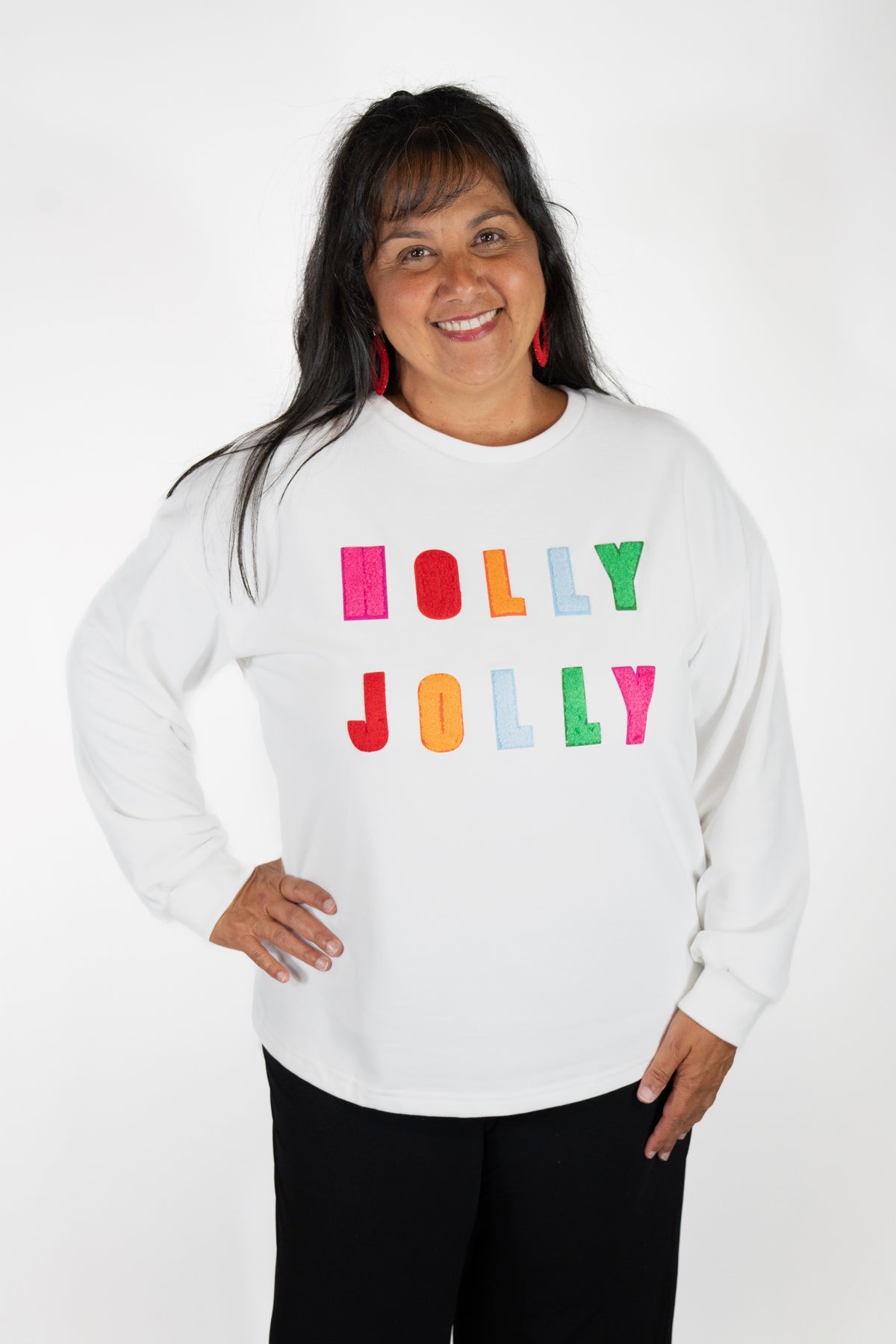HOLLY JOLLY FRENCH TERRY PULLOVER