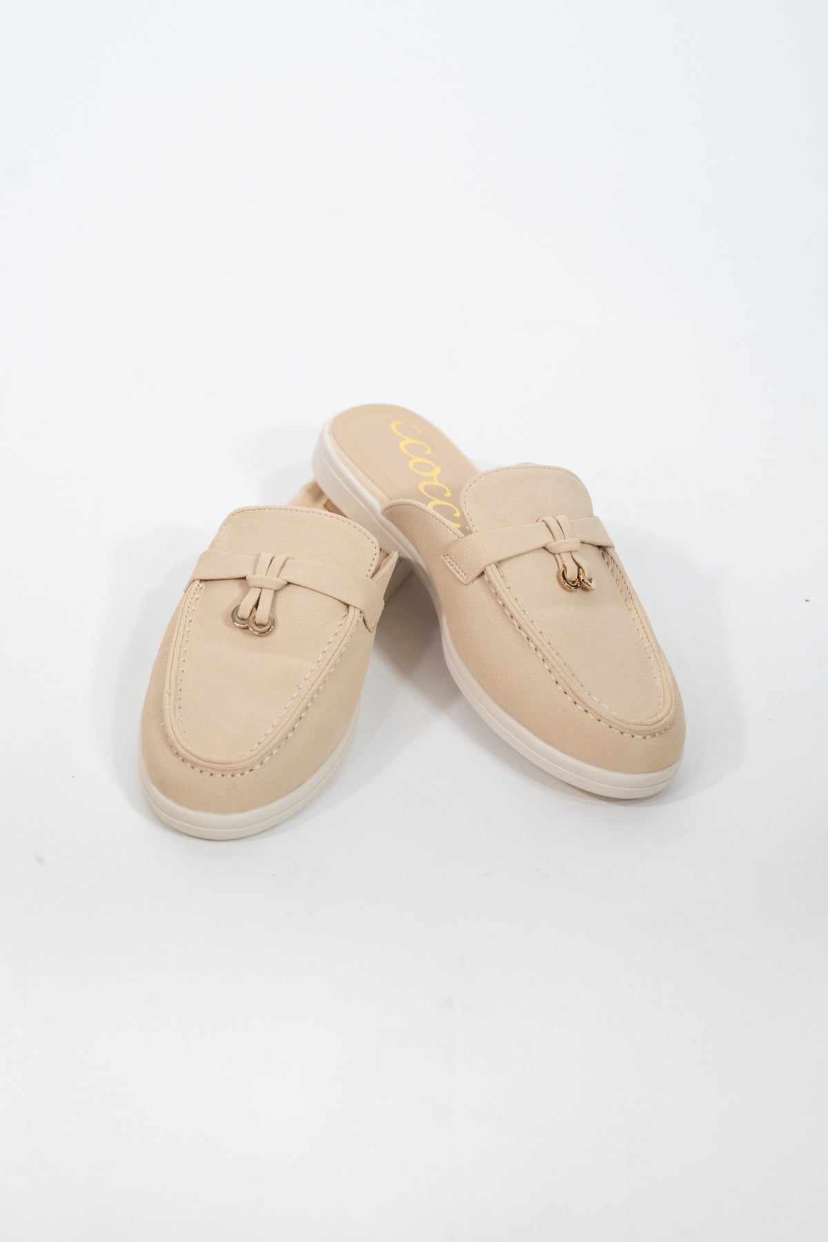 LOAFER MULE IRENE KNOT DETAIL MOCCASIN STITCHING