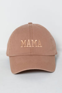 MAMA EMBROIDERY BASEBALL CAP