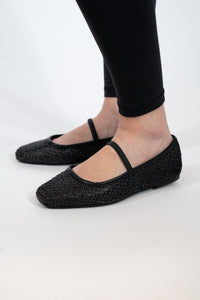 MESH MARY JANE STYLE BALLET FLATS