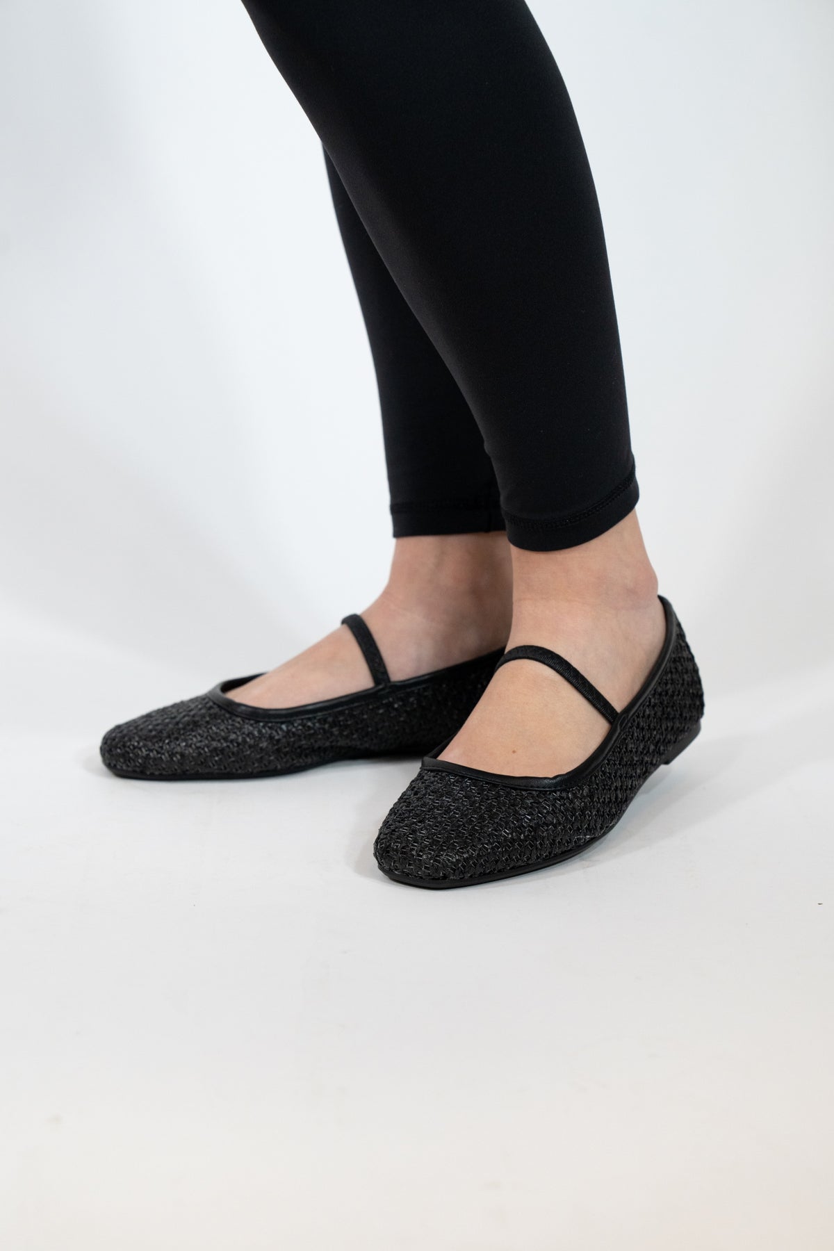 MESH MARY JANE STYLE BALLET FLATS