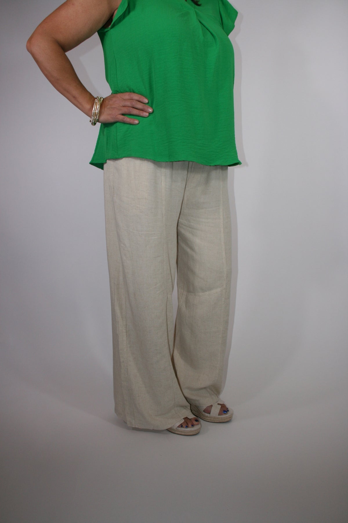 LOOSE FIT LINEN PANTS