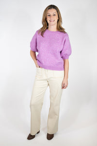 COTTON TWILL CROP PANTS