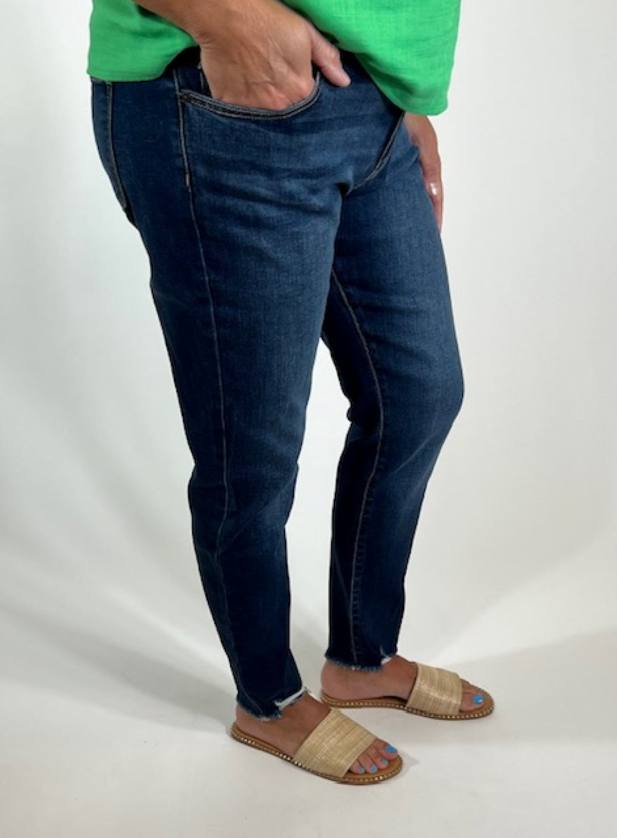 MID RISE ANKLE KANCAN SKINNY JEANS