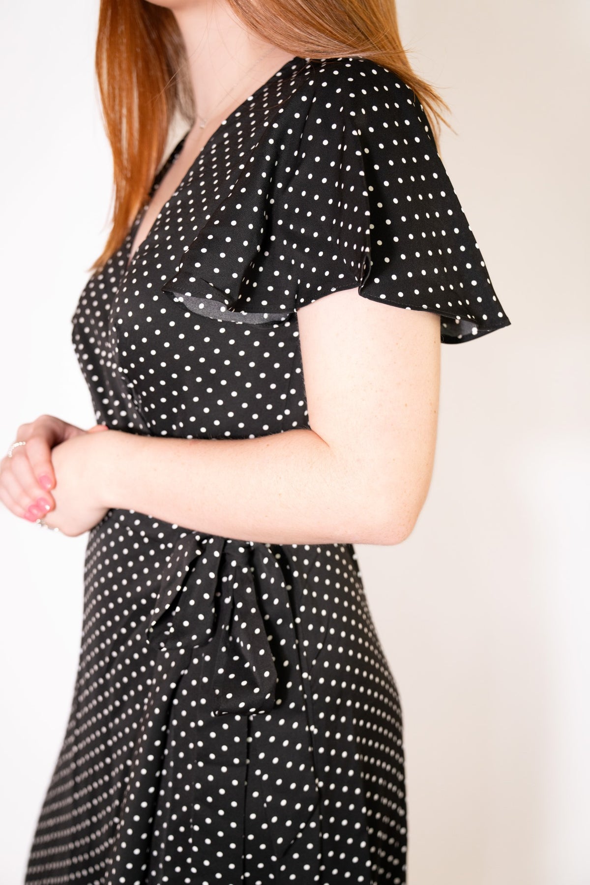 WRAP DRESS DOT PRINT