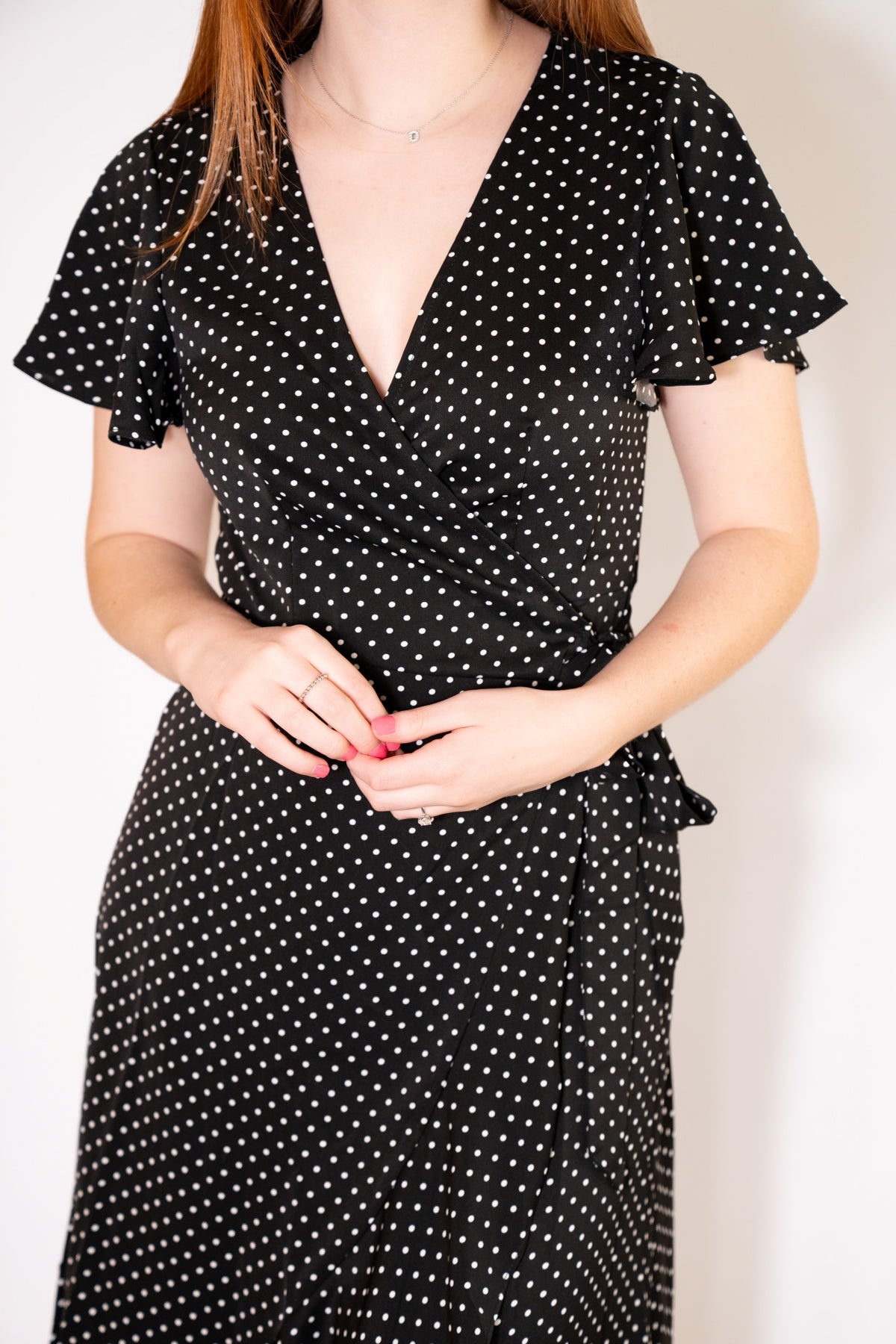 WRAP DRESS DOT PRINT